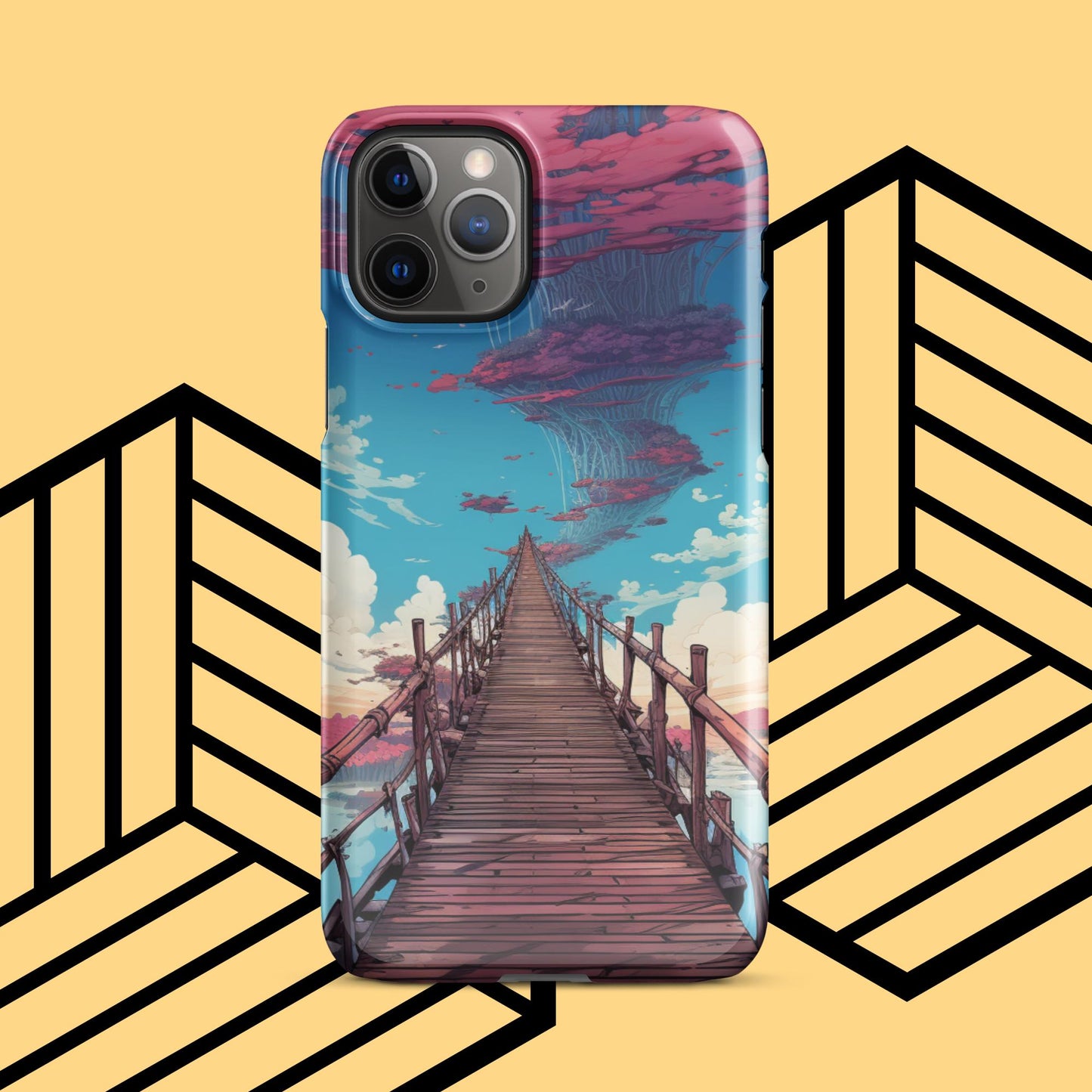 New Worlds await - Sky Bridge iPhone phone case