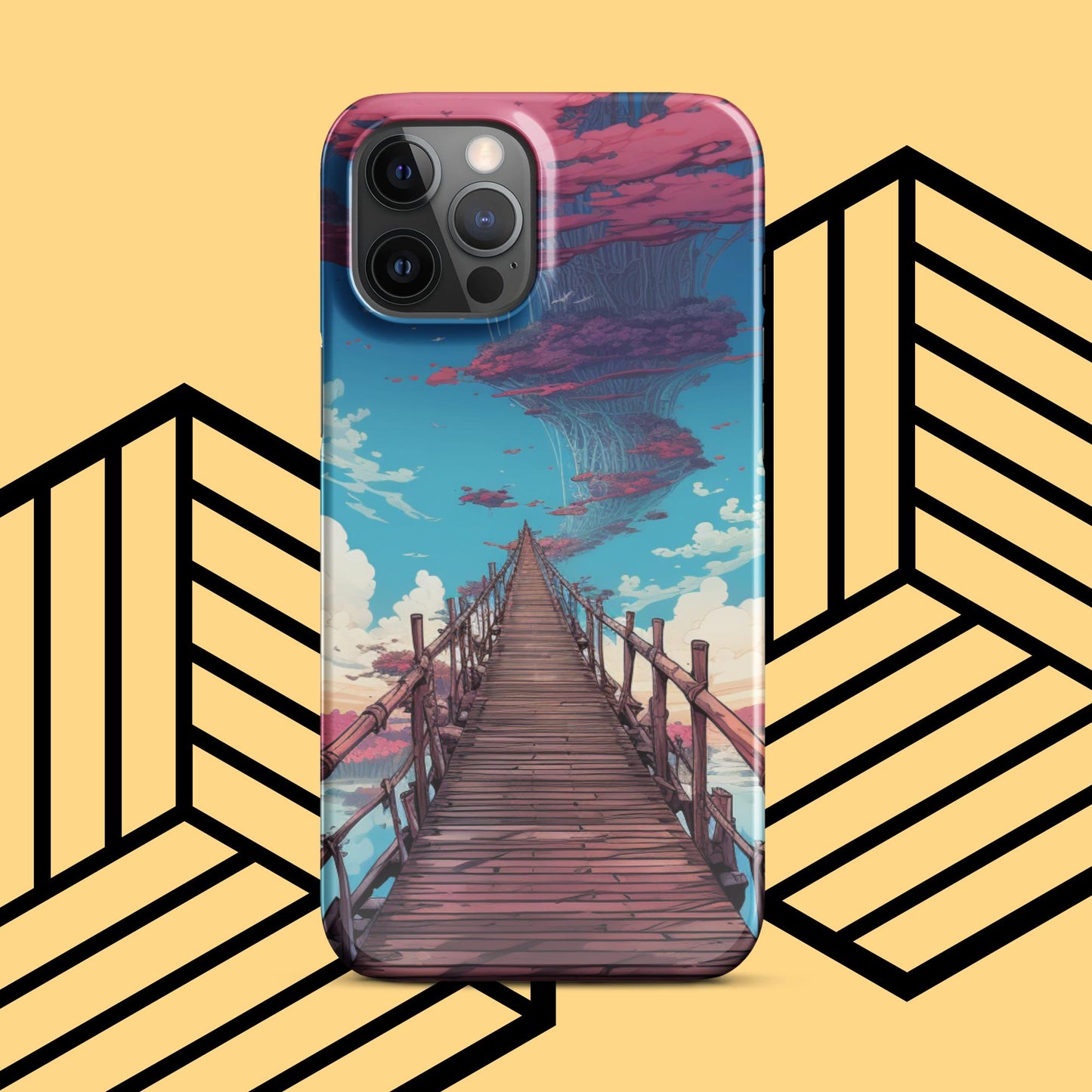 New Worlds await - Sky Bridge iPhone phone case