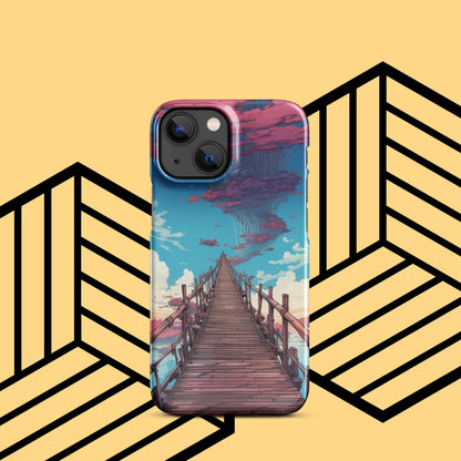 New Worlds await - Sky Bridge iPhone phone case