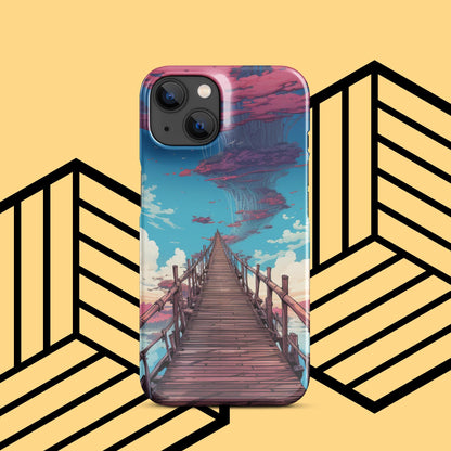 New Worlds await - Sky Bridge iPhone phone case