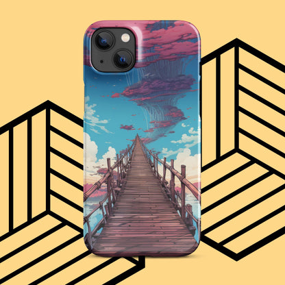 New Worlds await - Sky Bridge iPhone phone case