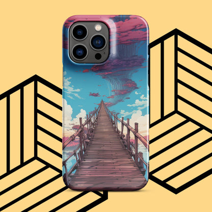 New Worlds await - Sky Bridge iPhone phone case